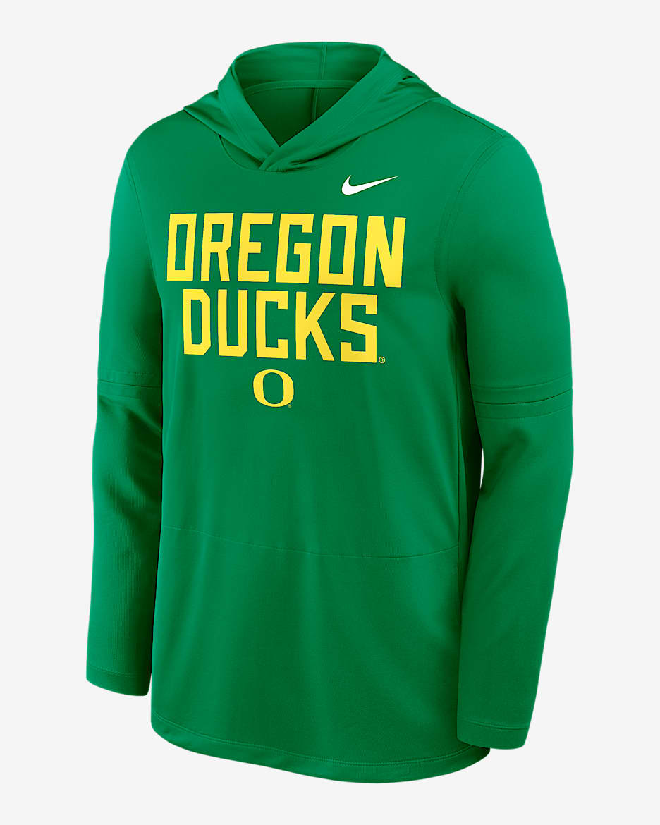 ナイキ DriFit USカレッジ OREGON DUCKS JKT US XL Men's Nike Black Oregon Ducks Coaches Half-Zip Short Sleeve
